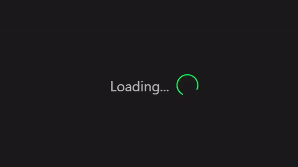 Loading Screen created using plain css