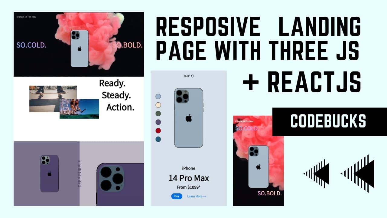 How to Build an Awesome 3D Landing Page for Apple iPhone with ReactJS, ThreeJS, and GSAP